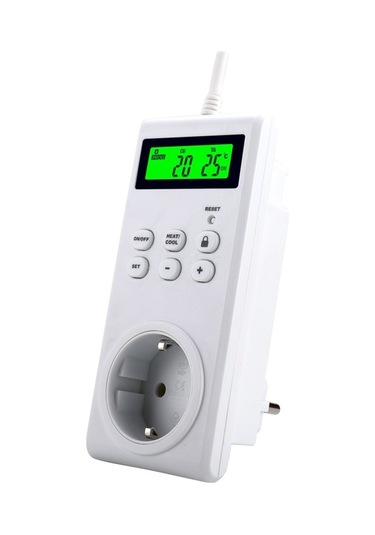 Pazly Kkmoon Tak-çalıştır Programlanabilir Kablosuz Termostat Prizi, Lcd Ekranlı Isıtıcı/soğutucu Kontrol