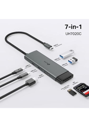 Tp-lınk 7port Uh7020c Typec 7in1 Dock-201275