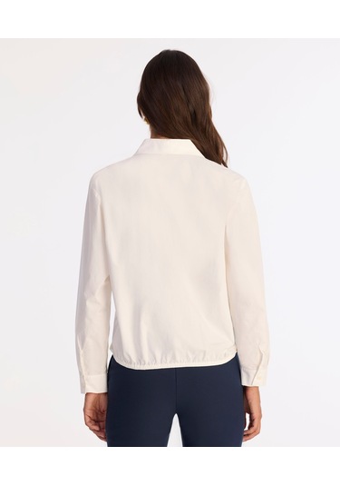 Yargıcı Regular Kırlangıç Yaka Uzun Kol Bluz 25kkbl6008x 002 Beyaz