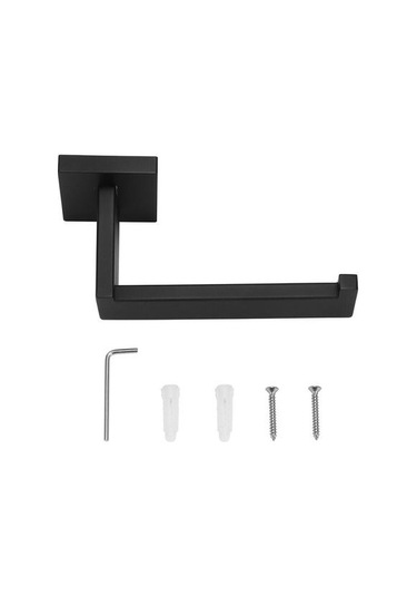 Tuvalet Kağıdı Asılı Tutucu Duvara Montaj Doku Rulo Askı Mat Banyo Organizatör Raf Mutfak Kağıt Tutucular Banyo Malzemeleri Kağıt Tutucular Siyah 16.5 x 12.2 x 11.2 CM