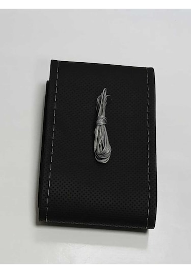 Opel Insıgnıa Uyumlu Araç,araba,oto Direksiyon Kılıfı Delikli Gri Dikişli