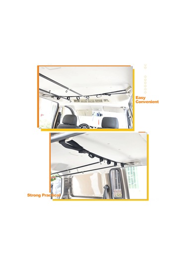 Shineyee Suv/mvp/rv Araç İçi Balıkçılık Kamış Tutucu, 5 Kamışlı Sabitleme Kayışları, Siyah, Zarar Engelleme, Kolay Kurulum