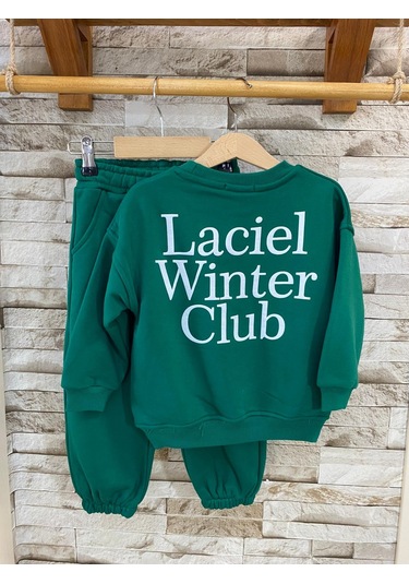Lacıel Parıs Wınter Club Çocuk Eşofman Takım Yeşil