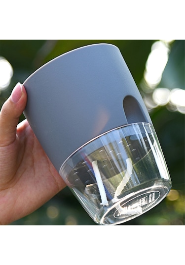 Katlı Topraksız Yetiştirme Saksısı Pamuklu Halatlı Kendiliğinden Sulama