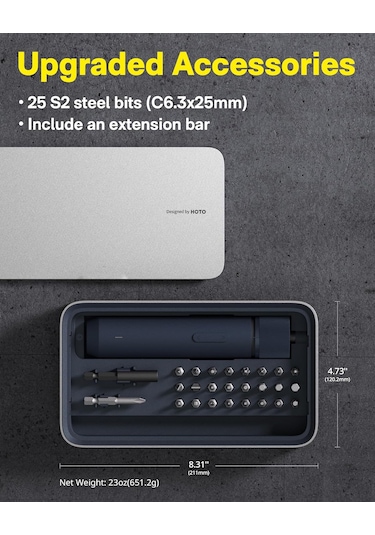 Hoto 3.6v Tornavida Seti Qwlsd011