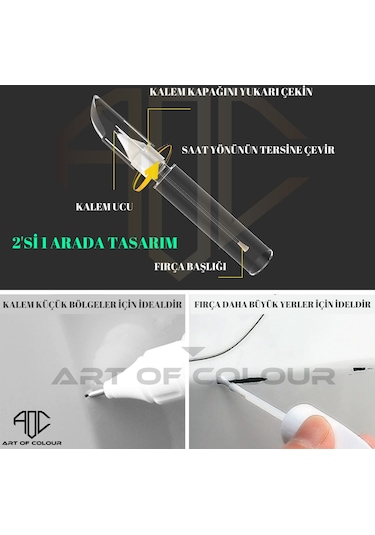 Toyota 587 Şampanya Mica Met. - Champagne Mica Met. Rötuş Kalemi Vernikli 2li SET