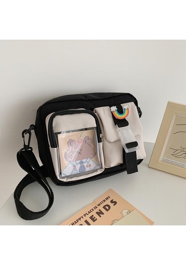 Japon Harajuku Kolej Tarzı Sevimli Kız Öğrenci Haberci Çantası Kadın Kampüs Moda Çantası Blue