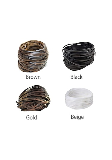 Sentetik Rattan - 32m - Rattan Tamir Malzemesi - Yüksek Mukavemetli - Veranda Sandalyesi Tamir Takımı - Rattan Mobilya Tamiri - Kahverengi Diğer