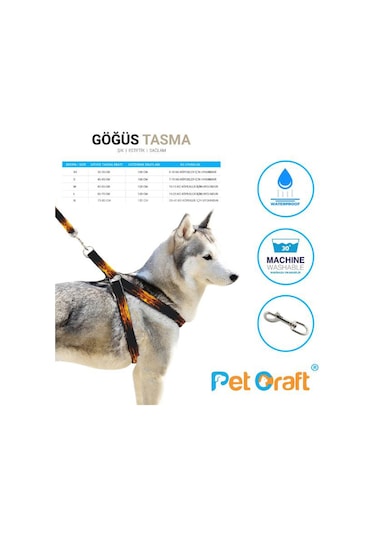 Petcraft Çokrenkli 2'li Köpek Göğüs Tasması Neon