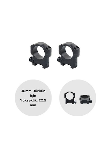 30mm Dürbün İçin Picattiny Ray Ayağı - Orta Siyah