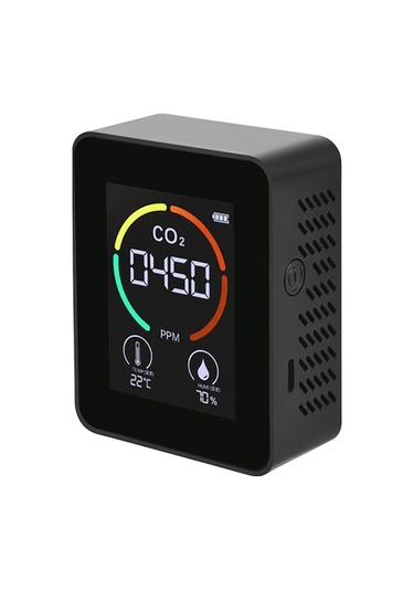 Geeksen Lcd Arka Aydınlatmalı Co2 Ölçer Tvoc Sensörleri İç Mekan Karbondioksit Co2 Konsantrasyon Dedekt A