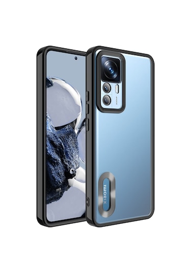Xiaomi Mi 12T Pro Kılıf Kamera Korumalı Logo Gösteren Omega Kılıf