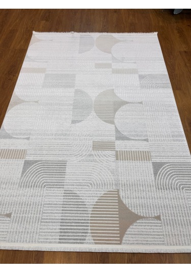 İskandinav Tarzı Natural Renkli Makina Halısı 160x230 Natural