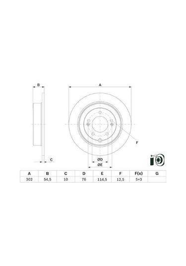 Hyundai Tucson 2.0crdi 2015-2018 Bosch Arka Disk 2 Adet