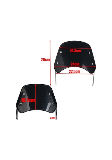 Nayomiglow Motosiklet Ön Camı Ön Cam Rüzgar Siperi Deflektör Kapağı Yamaha Xsr700 Xsr125 Xsr155 Xsr900 İçin