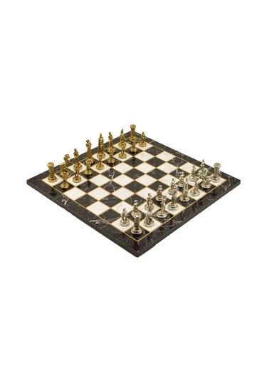 Gifthome Metal Satranç Takımı-seti orta ingiliz parlak Taş Ve Düz