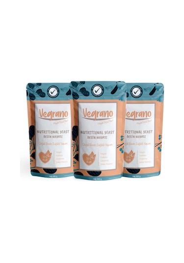 Vegrano Nutritional Yeast Besin Mayası 3 x 100 G