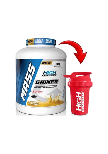 Mass Gainer 3600 Gr Kilo Hacim Kütle Kas Karbonhidrat Tozu Muz Aromalı Shaker Hediyeli