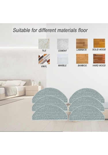 Konesam İrobot Roomba Combo Essential Y0110/y0140/y0112/q0120 İçin Yıkama Yapılabilir Tekrarlı Kullanım Mikrofiber Süpürge Mop Yedek Pedleri