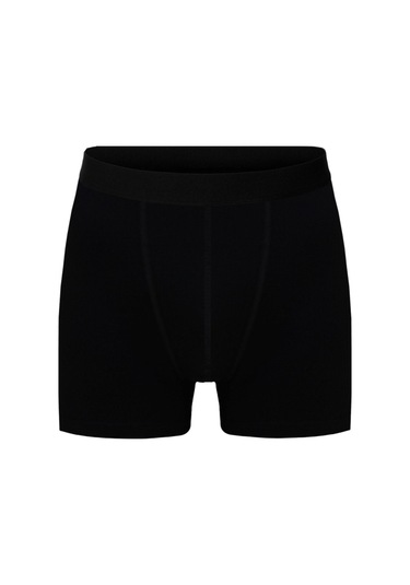 Erkek Siyah Gri 10 Lu Paket Düz Likralı Boxer Şort 10'lu Syh-gr