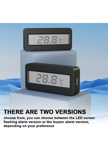 Kosona Akvaryum Termometresi - Büyük Lcd Ekran, Hassas Algılama Ve Alarm Fonksiyonlu 320mah Şarj Edilebilir Pil