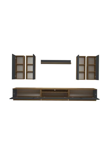 Decoraktiv Trendstyle 8d Mdf Tv Ünitesi Tv Sehpası Pera - Antrasit