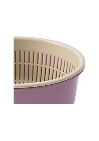 Konesam Küçük Boy Çift Katlı Mutfak Süzgeci Seti - Yiyecekler İçin Yıkama, Süzme Ve Saklama Plastik Sepetler Diğer