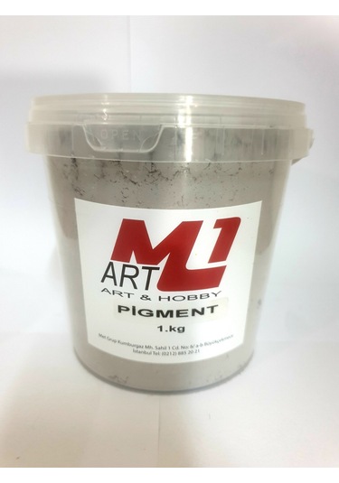 M1 ART Toz Pigment Boya 1.kg - GRİ