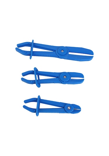 Ximistore9 3'lü Esnek Nilon Hortum Somunu Seti - Fren Ve Yakıt Hortumları İçin Islak Kenarli Uçlar, Çesitli Boyutlar, Mavi