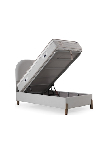 Bohem Tek Kişilik Uyku Seti Pocket Yaylı Yatak, Sandıklı Baza, Başlık3 Lü Set 90 x 190