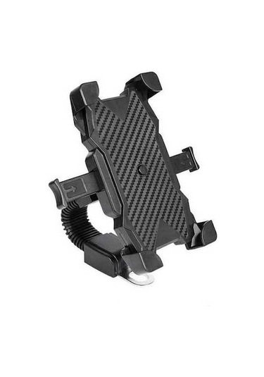 Pazly Otomatik Kilitlemeli Karbon Desenli Telefon Tutucu Braket - Rg -