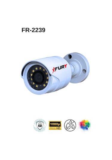Fury 6 Lı Gece Renkli Görüş Güvenlik Kamerası Full Hd-su Geçirmez Güvenlik Kamerası Seti 250gb