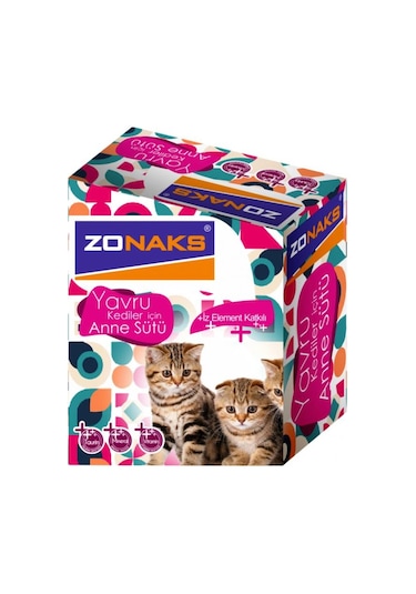 Zonaks Premium İz Element Katkılı Kedi Süt Tozu 10 x 15 G