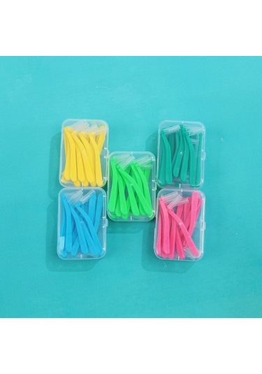 Willowhaven 16 Adet L Şekilli Diş Arası Fırçası 1.0mm Koyu Yeşil Diş Temizleme