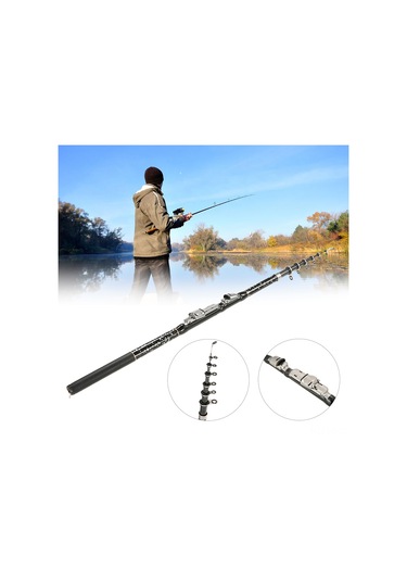 Leezsing Karbonsuz Teleskopik Balıkçılık Kamışı 2.1m - Deniz, Nehir, Göl İçin Dayanıklı Mini Kamış