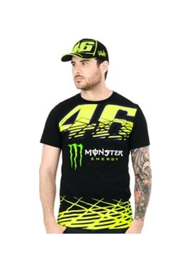 Yeni Vr46 Valentino Rossi Monster Energy Kısa Kol Tshirt al