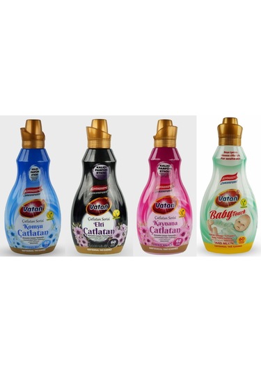 Vatan Komşu Çatlatan + Elti Çatlatan + Kaynana Çatlatan + Soft Touch Yumuşatıcı 4 x 1440 ML