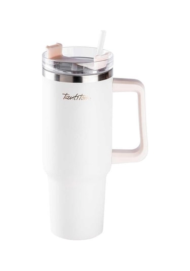 Tantitoni Move Bej Pipetli Termos Bardak 1,2 Litre