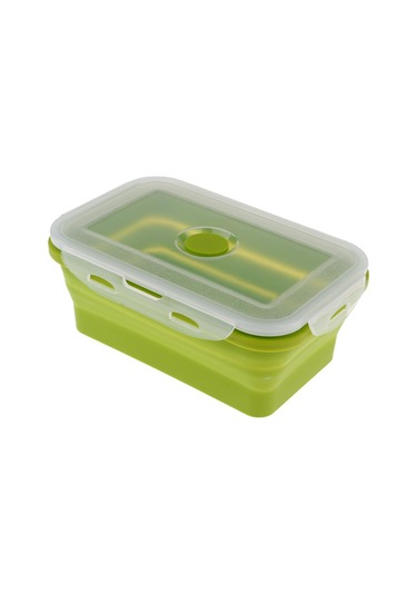 Homyl Katlanır Silikon Öğle Yemeği Kutusu Kase Bento 350ml-yeşil 350ml Yeşil Çok Renkli