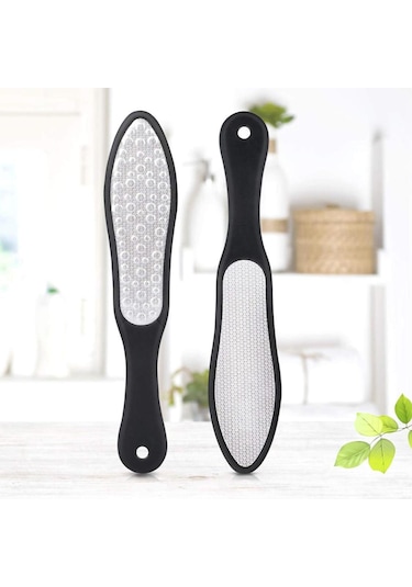 Paslanmaz Çelik Çift Taraflı Ayak Dosyaları Sert Cilt Ayak Pedikür Törpü Scrubber Ayak Dosyası Nasır Sökücü Taşlama Ayak Cilt Bakımı