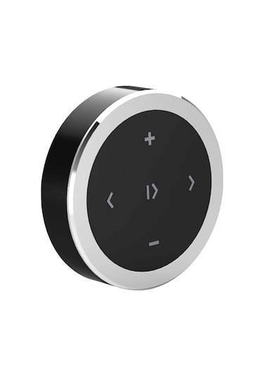 Sones Araba Kablosuz Bluetooth Denetleyici Cep Telefonu Multimedya Çok Fonksiyonlu Direksiyon Uzaktan Kumanda Tutucu İle Gümüş