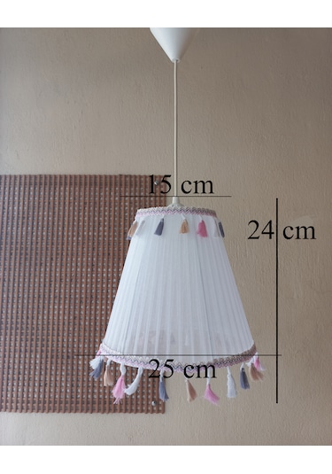 N-64 Beyaz Organze Yatak Odası Çocuk Ve Bebek Odası Avize Beyaz Beyaz