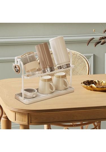 Dolıty Bardak Kurutma Rafı Raf Standı Içecek Bardağı Şişe Beyaz