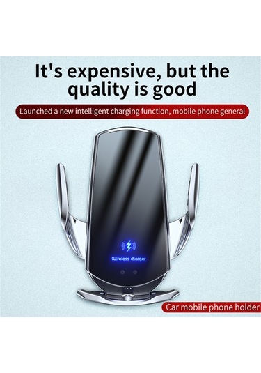 Dancemonkey 15w Manyetik Şarj Cihazı - Gümüş Otomatik Sensörlü Kablosuz Şarj GÜMÜŞ