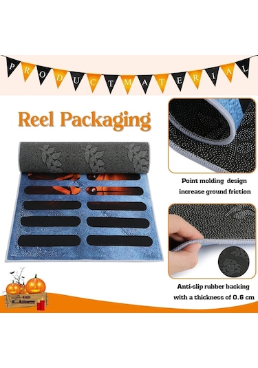Singree 3d Halloween İllüzyon Palyaço Paspas - Suyu Hızlı Emici, Çift Taraflı Kayma Engeli, 60x90 Cm Poliester+kauçuk