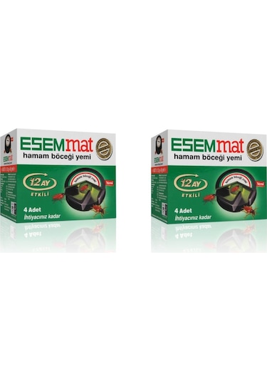 Esemmat Hamam Böceği Yemi 2 x 4'lü