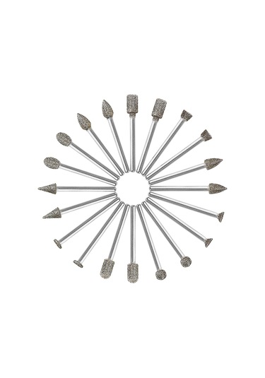 Padalink 20 Parça Elmas Taşlama Ucu Seti - 3x6mm Kaba Tane, Çok Amaçlı Metal Ve Cam İşleme İçin Mükemmel