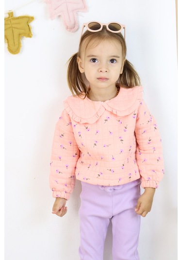 Harika Kids Kız Çocuk Orta Kalınlıkta Taytlı Takım Pembe