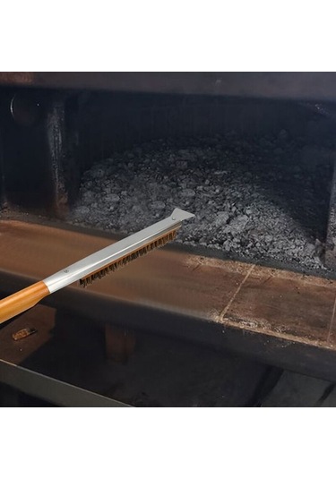 Pazly Pizza Fırını Ve Taşı Temizleme Fırçası, Palmiye Elyaf Kıllı, Çizilme Önleyici, Temizlik Aleti, Gu.b/good