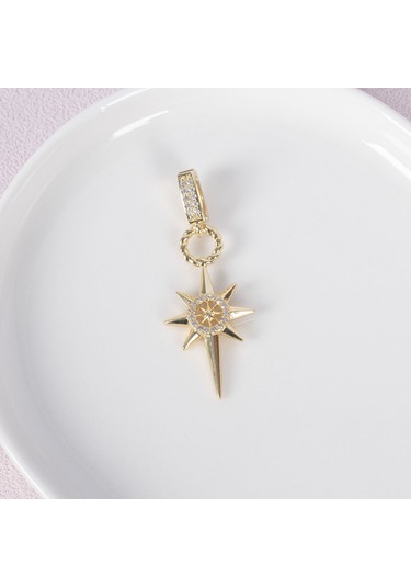 Nur Silver Kuzey Yıldızı Çelik Ajda Charm Nur-ac000004 Silver